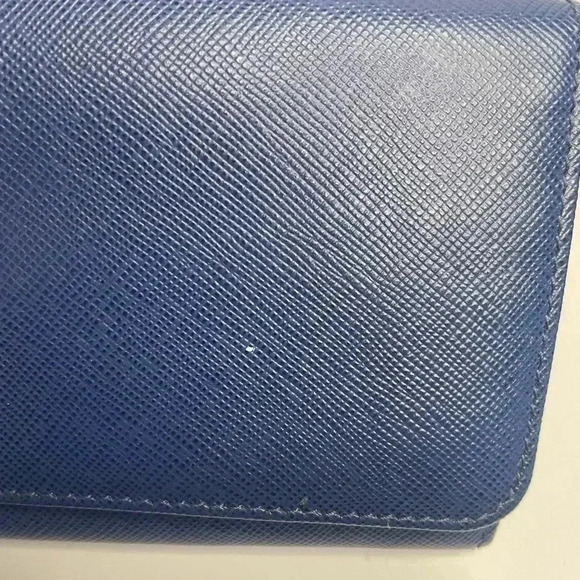 PRADA Saffiano Leather Long Wallet With Gold Hardware Blue Box included - Picture 3 of 16